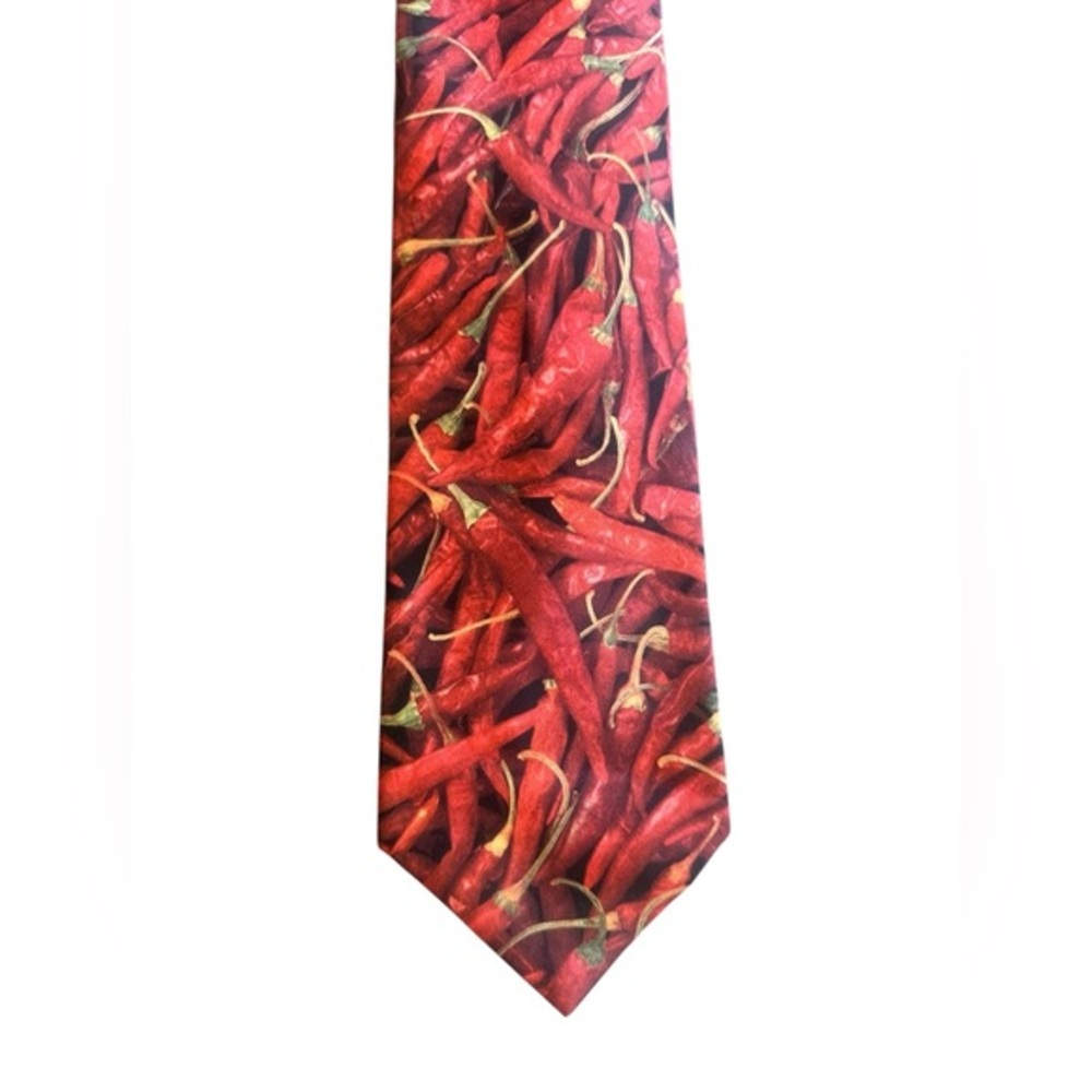 Vintage Ralph Marlin Red Hot Chili Pepper Neck Tie Preowned- 100% Polyester